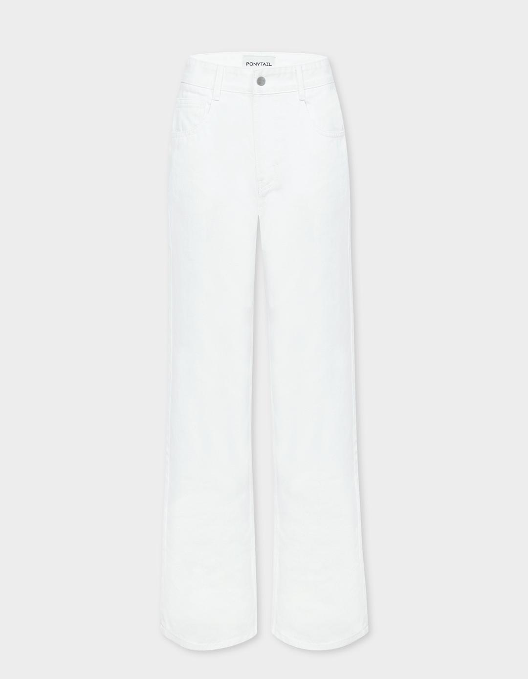 [S, M, L - 바로배송 & XS - 7/30 출고예정(순차출고)] Born BELLA Loose-fit Jeans (White)