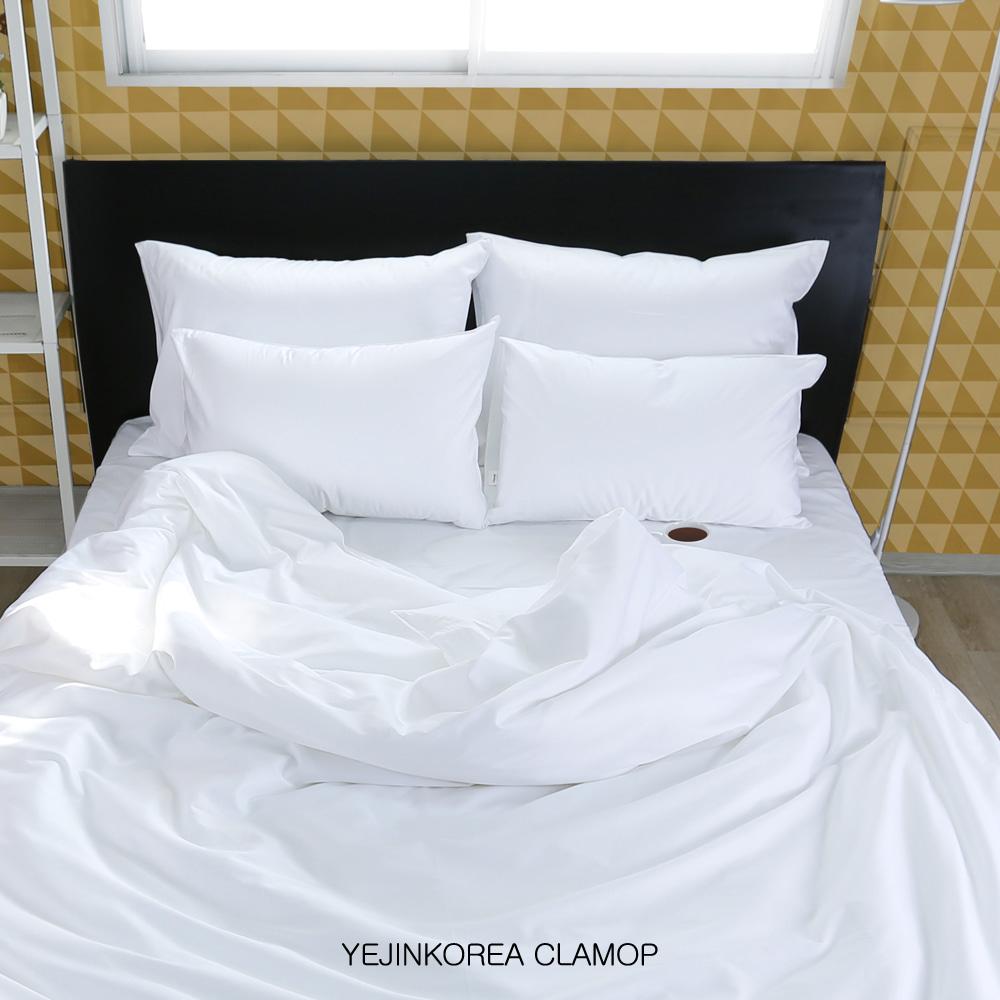 프리미엄 호텔침구 80수 무지 순면 고무줄 매트커버세트