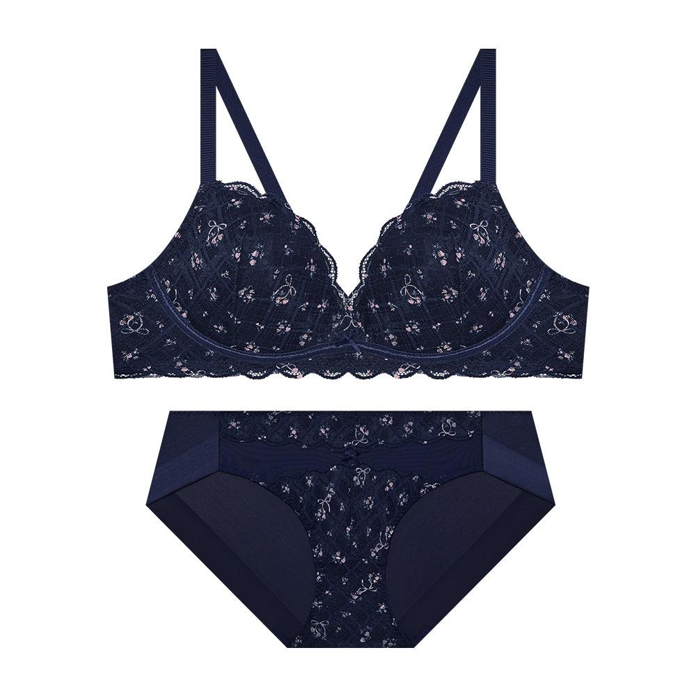 소프트 리본 로즈 노와이어 브라렛