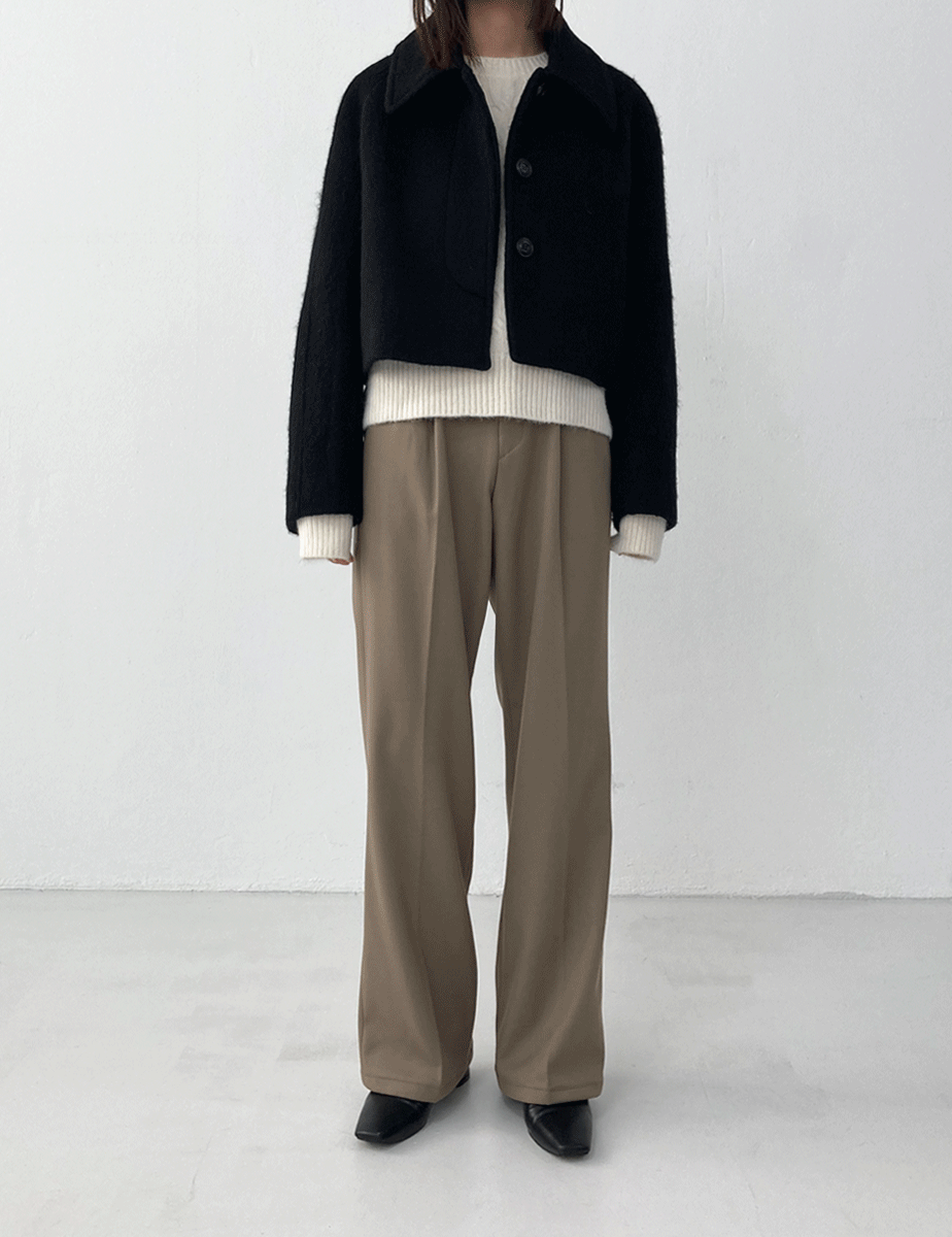 straight fit slacks (3color)