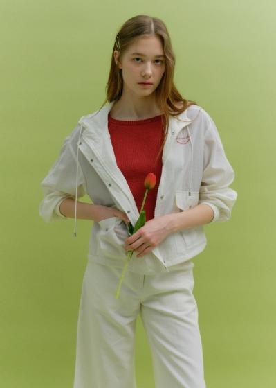 HOODIE WINDBREAKER (sand ivory)