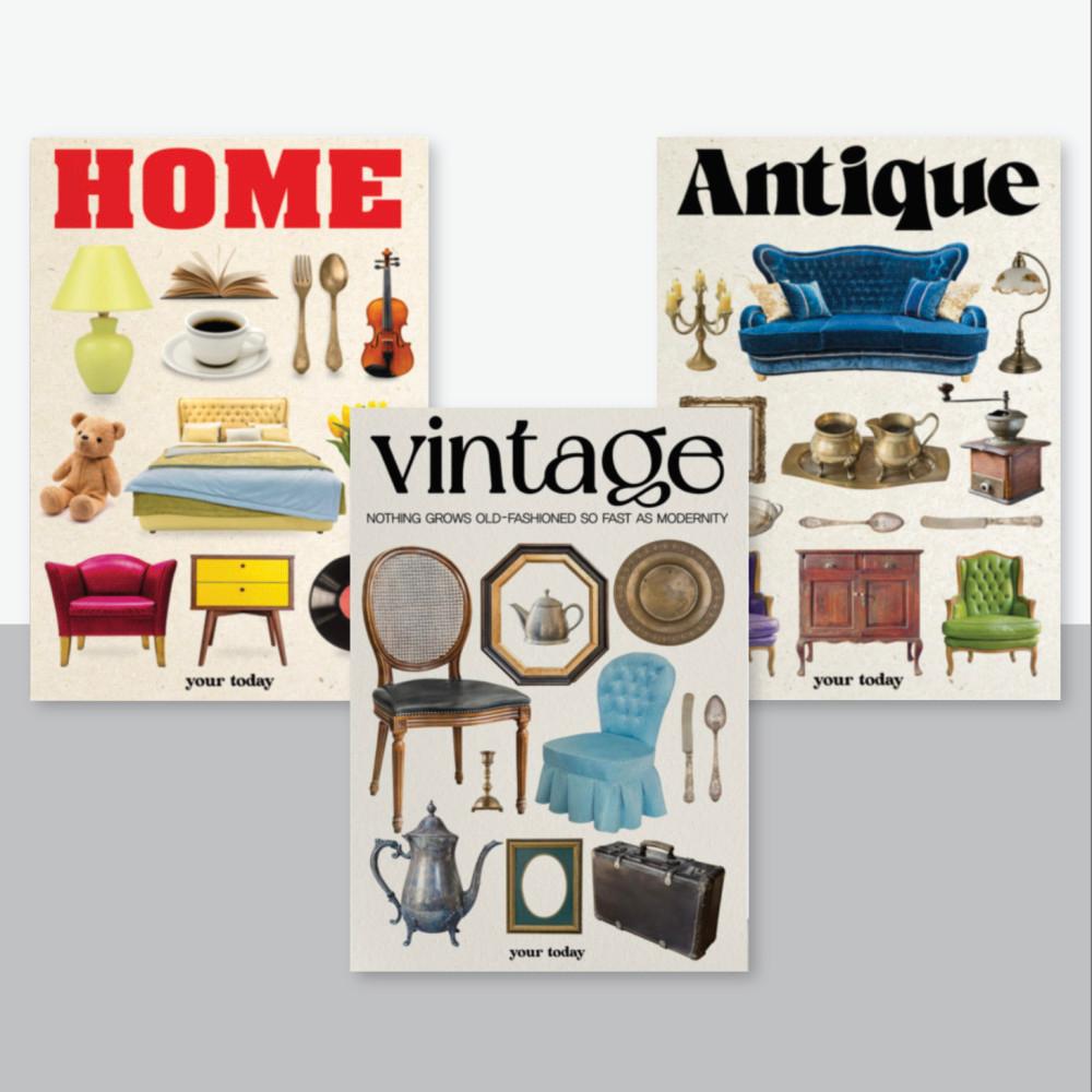 앤틱 가구 빈티지 포스터