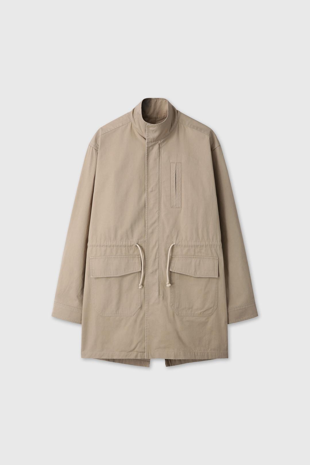 WASHED FISHTAIL PARKA (OLIVE BEIGE)