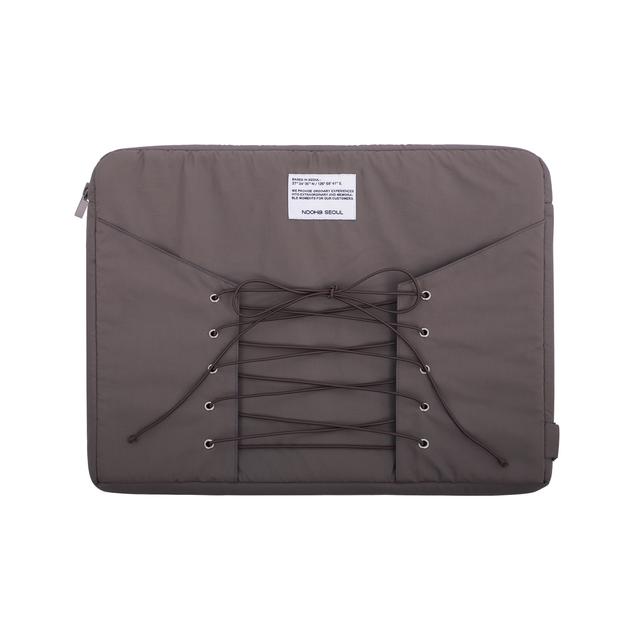 Eyelet Laptop Pouch_Heather