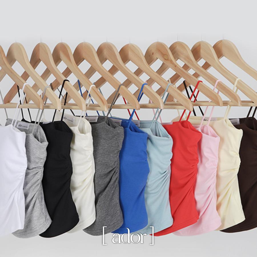 아더먼데이 [💖재구매최고/7만장돌파💖][MADE][롱,숏/라지사이즈추가] 사이드셔링 캡내장 나시 흠뻑쇼 패드나시 끈나시 나시탑 컬러나시 크롭나시 기장추가 빅사이즈 페스티벌 이너나시