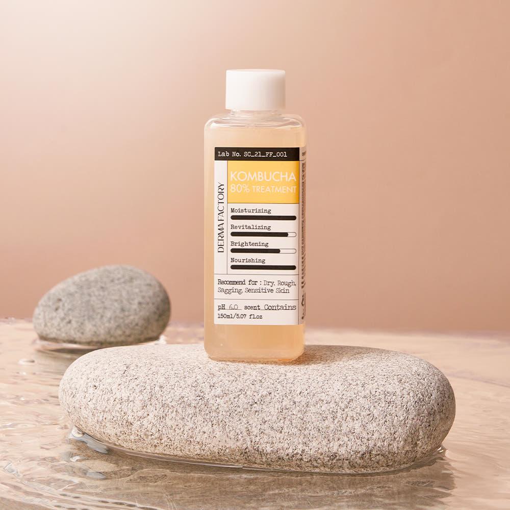 [비건인증] 더마팩토리 콤부차 80% 트리트먼트 150ml / 발효에센스 영양토너 퍼스트에센스 콤부차 속건조케어 쫀득피부결 보습에센스 영양광채 수분공급