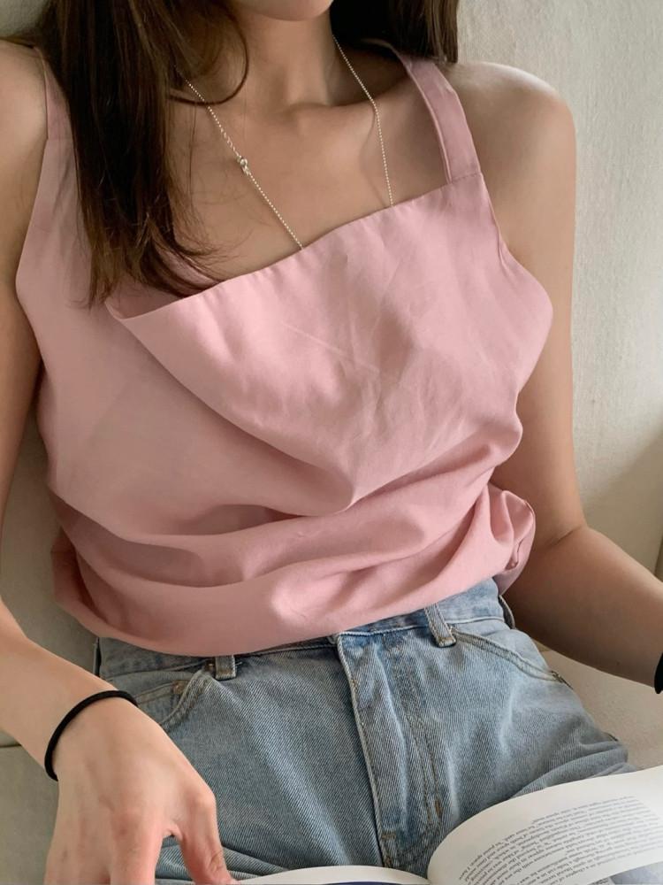 (SALE) 리버티 드레이프 나시 블라우스