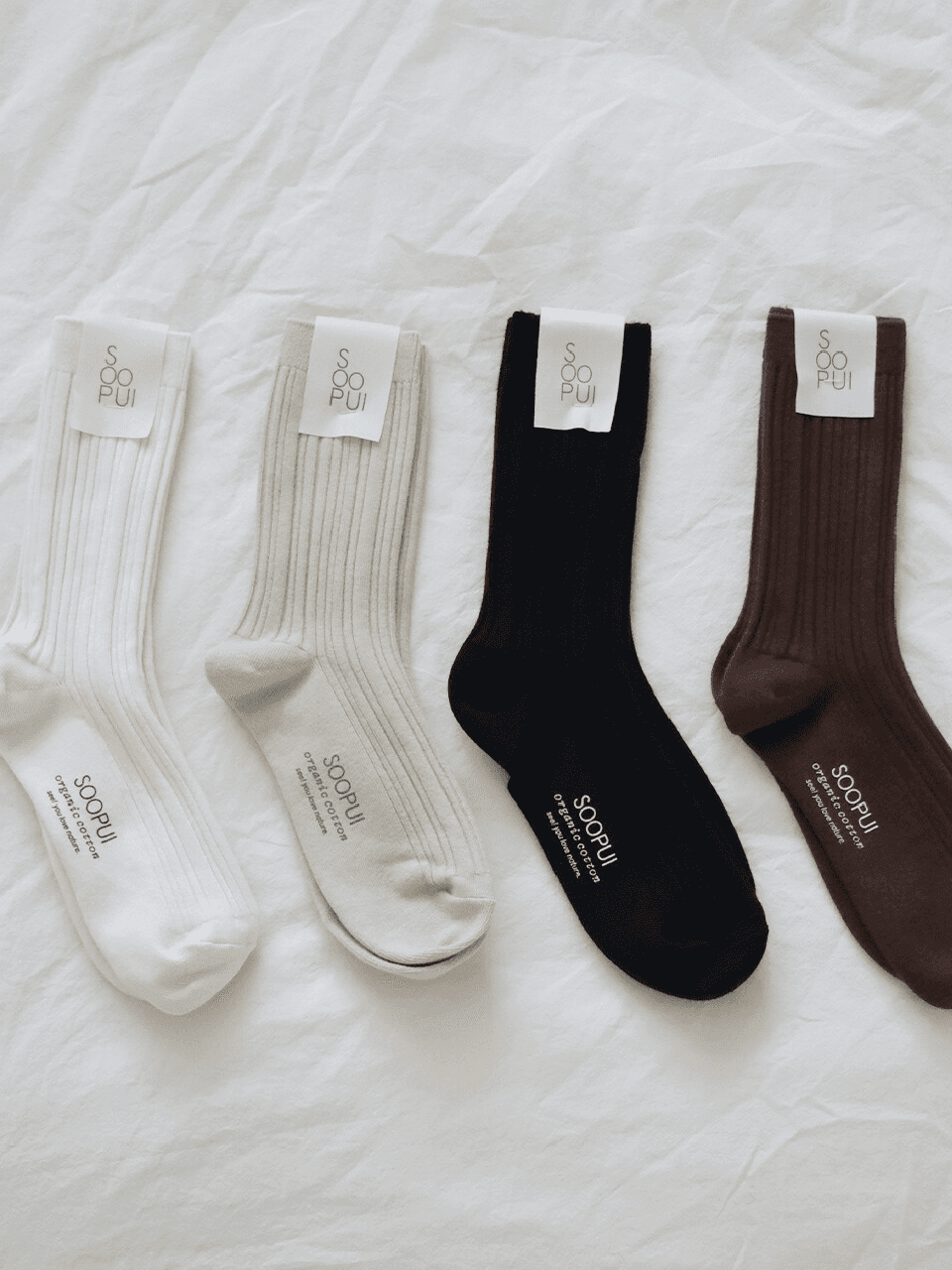 (4-pack) Organic cotton socks_오가닉 코튼 삭스 4족 세트