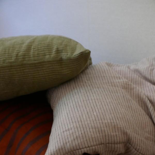 [PILLOW COVER] LINEN STRIPE 3 COLORS (40X60)