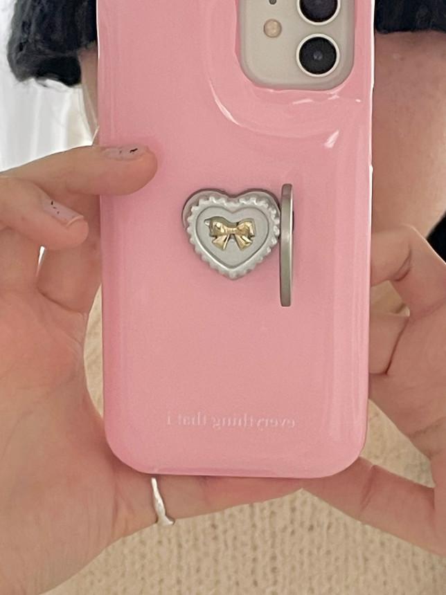 감성 빈티지 하트 실버 핑거톡 4 design (ribbon, bold, mini, sharp)