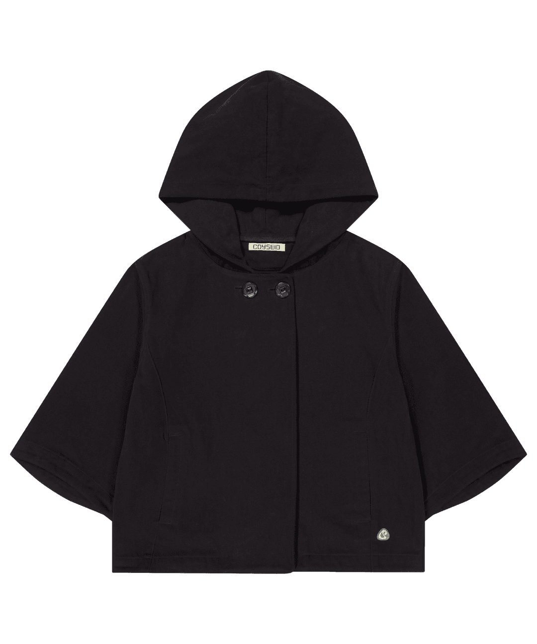 HOODED CAPRI JACKET BLACK