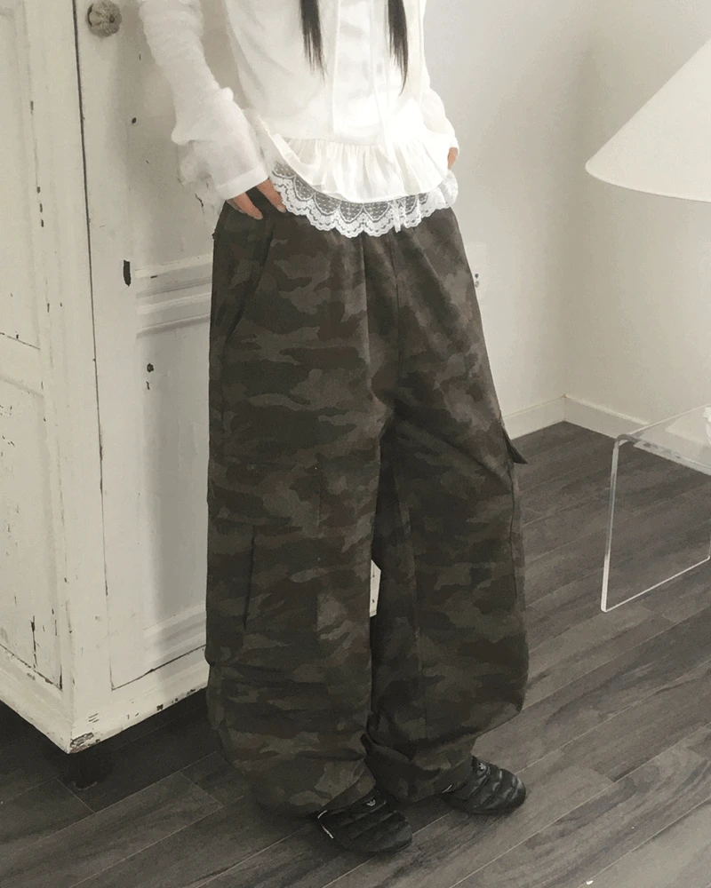 디먼 카모 투웨이 카고 팬츠