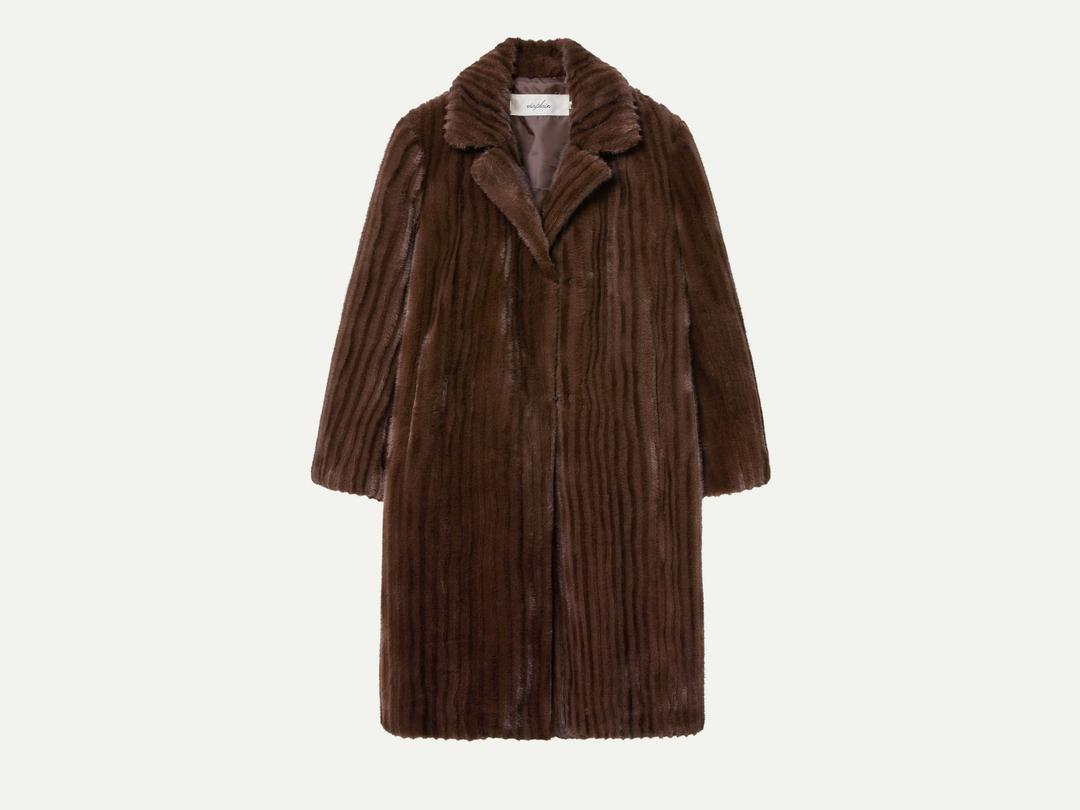 Via Carol fur coat (Brown)