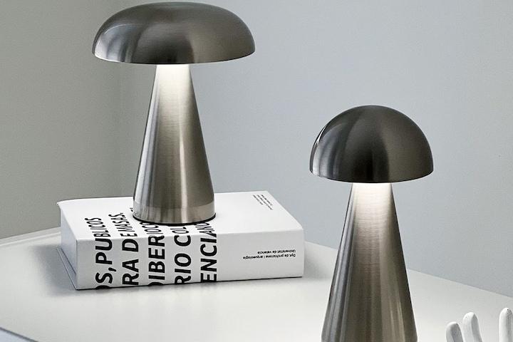 최종 12,255원 / 크롬 실버 머쉬룸 단스탠드 미드센츄리 스텐 인테리어 오브제 무드등