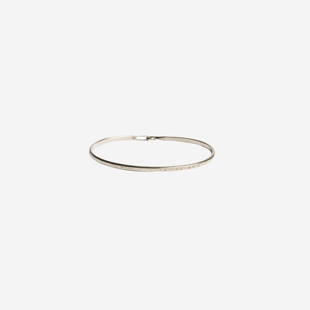 Werkstatt:Munchen Bangle Hook Stripe Sterling Silver - 24FW
