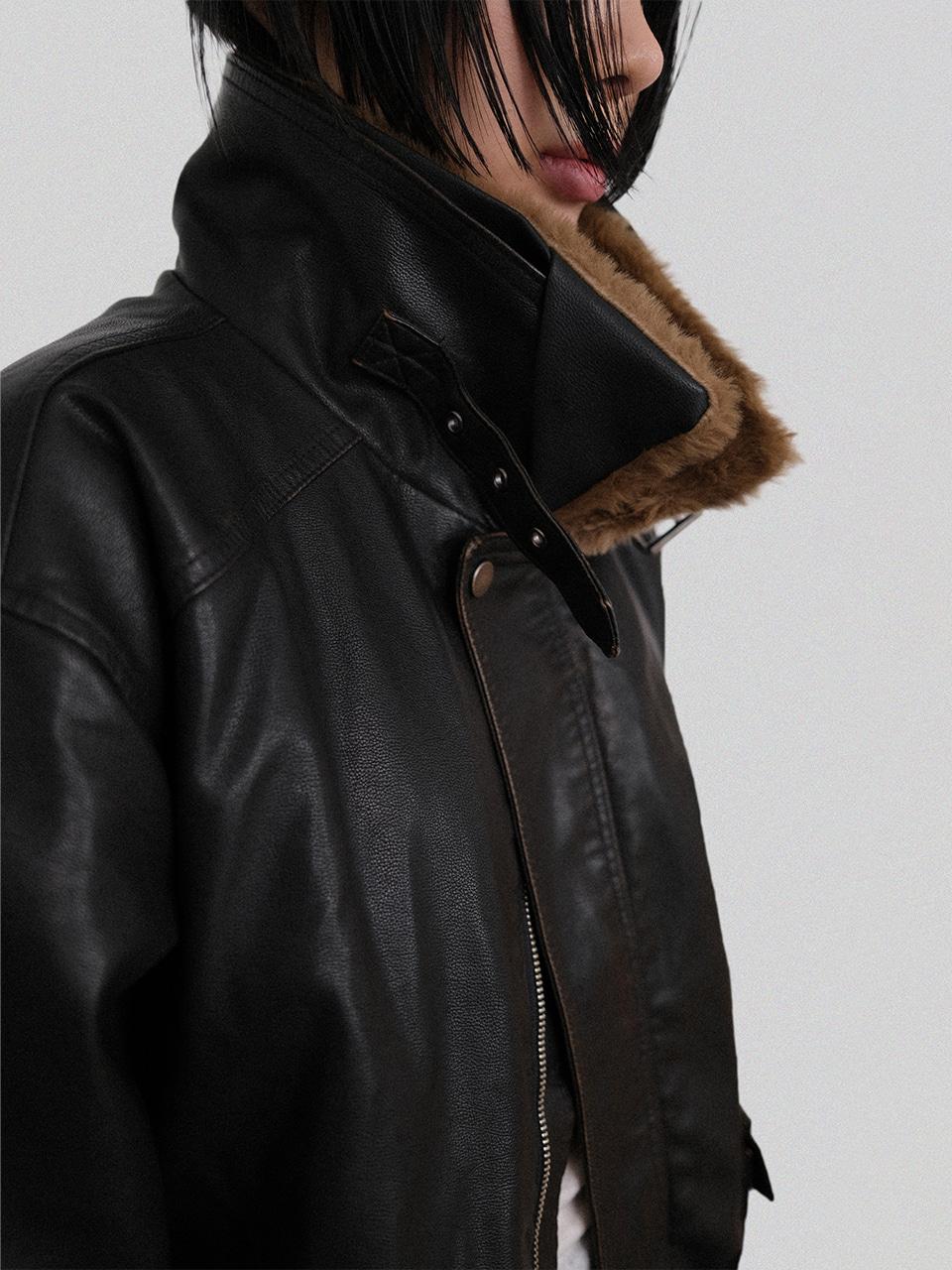 어텀 [made]로건퍼무스탕점퍼