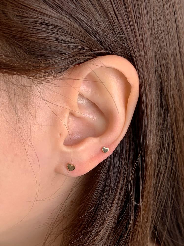 14k 모먼츠 하트 피어싱