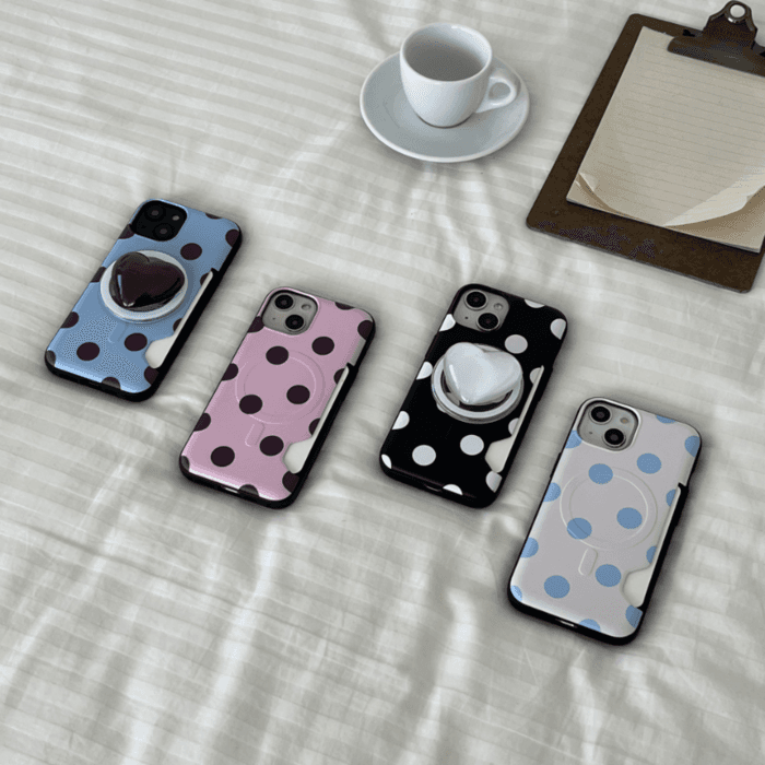 [맥세이프+카드수납+범퍼 케이스] Balloon dot