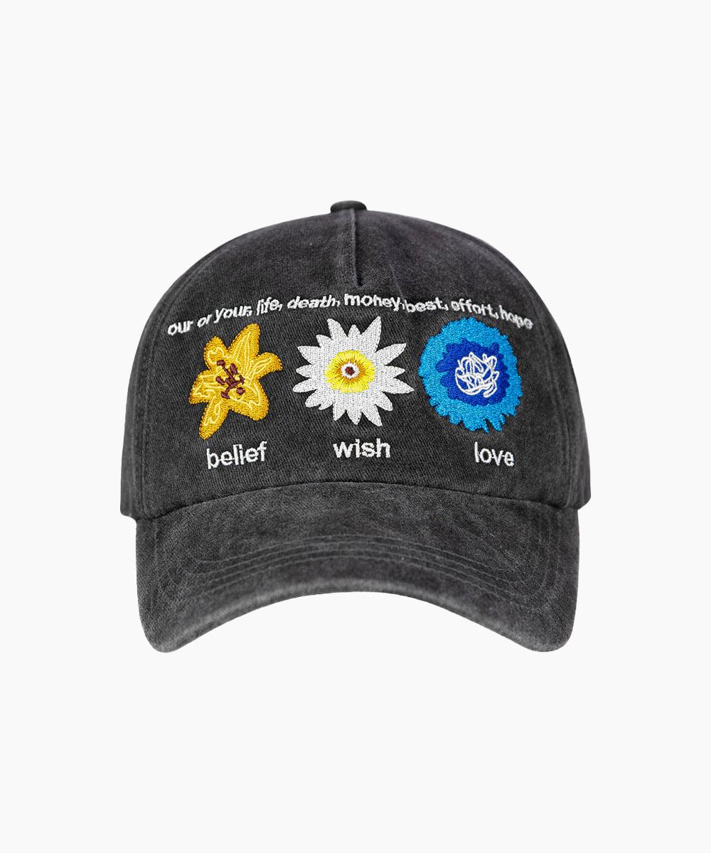 NATIVITY MM CAP STONE WASHING (BLACK)