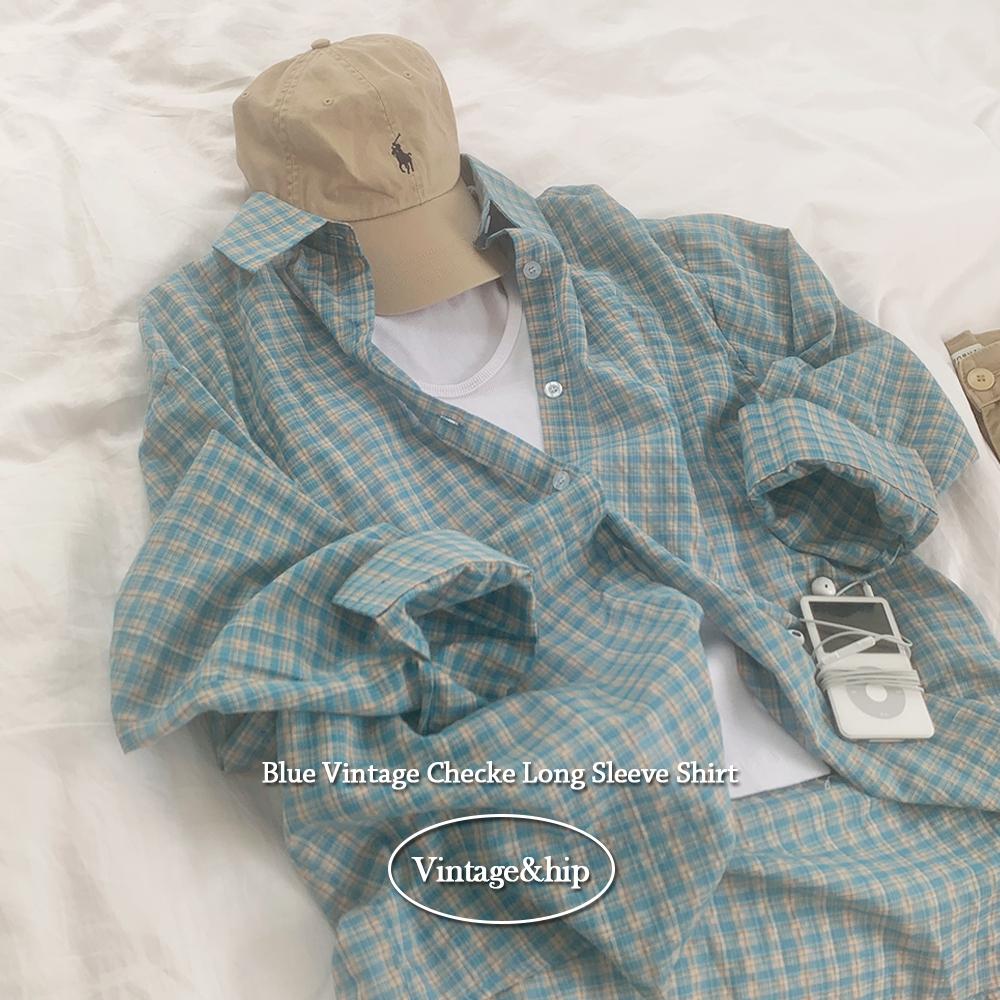 키키러브 🤎가을컴백[빈티지체크/감성장착!] *실물에 반하는* 렐리 빈티지 체크 오버핏 긴팔셔츠 남방 #가을옷 #간절기 #가을셔츠 #가을남방 #출근룩 #너드룩