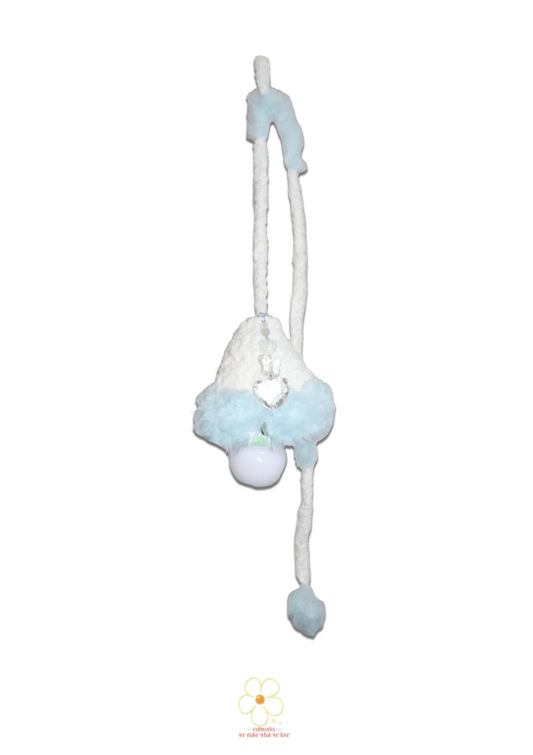 fluffy icy blue cozy light