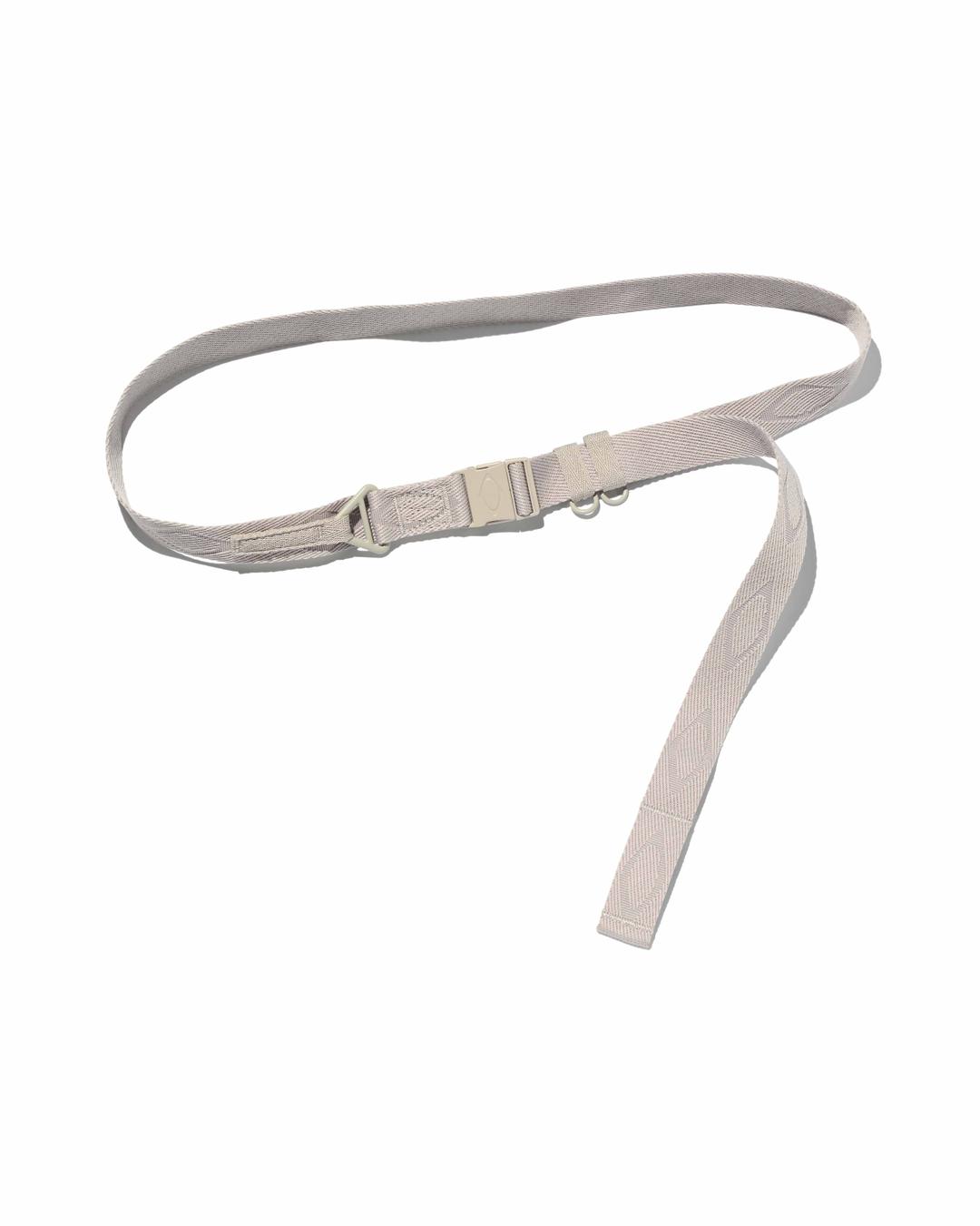 RHOMBUS JACQUARD BUCKLE BELT_LIGHT PINK GREY