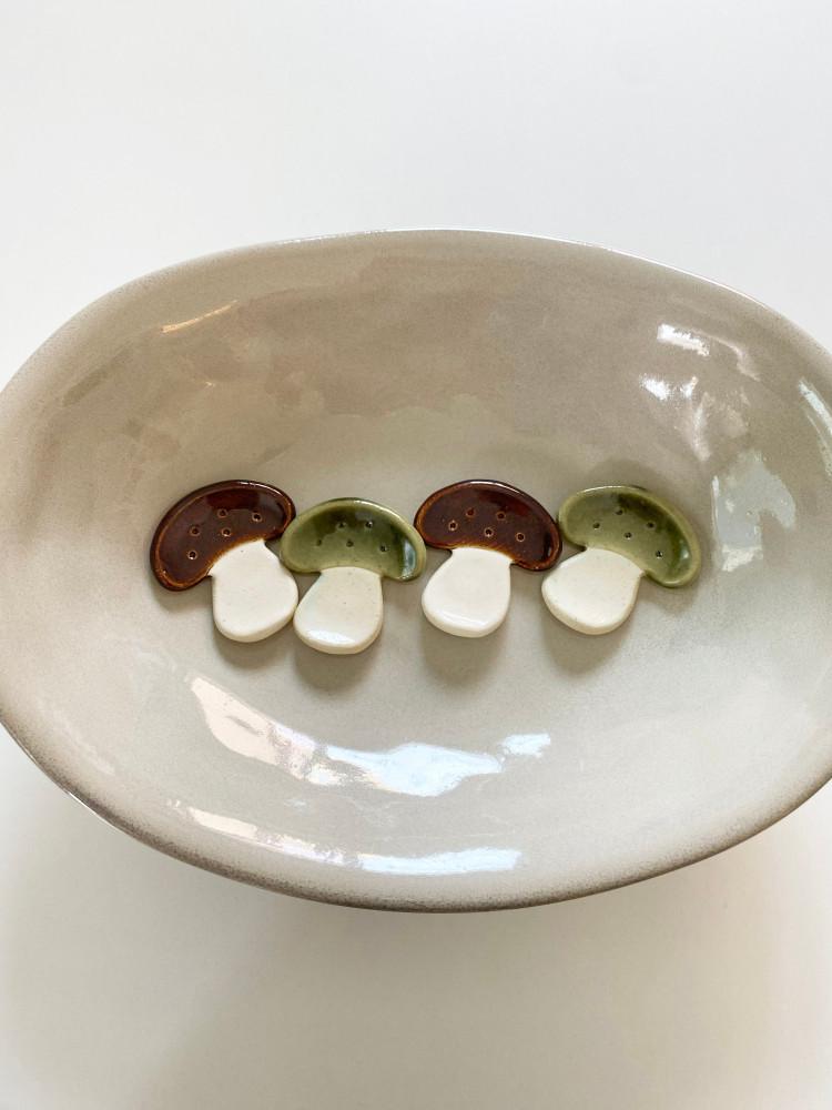 오아페 버섯 수저받침 mushroom chopstick rest (1ea, 2 options)