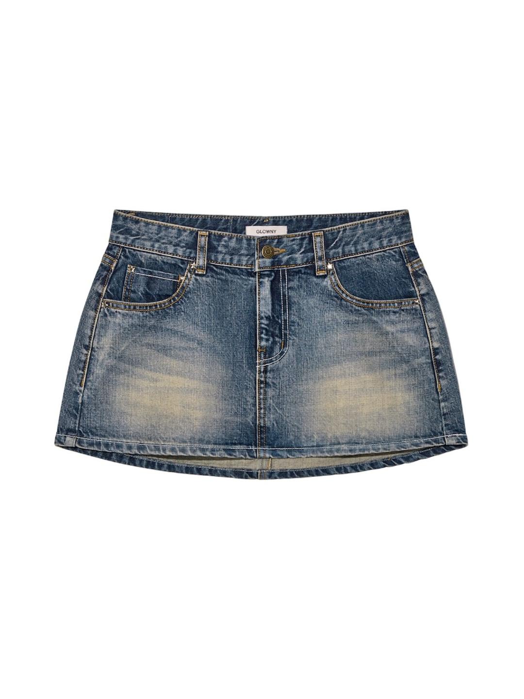 WESTERN MINI SKIRT (VINTAGE BLUE)