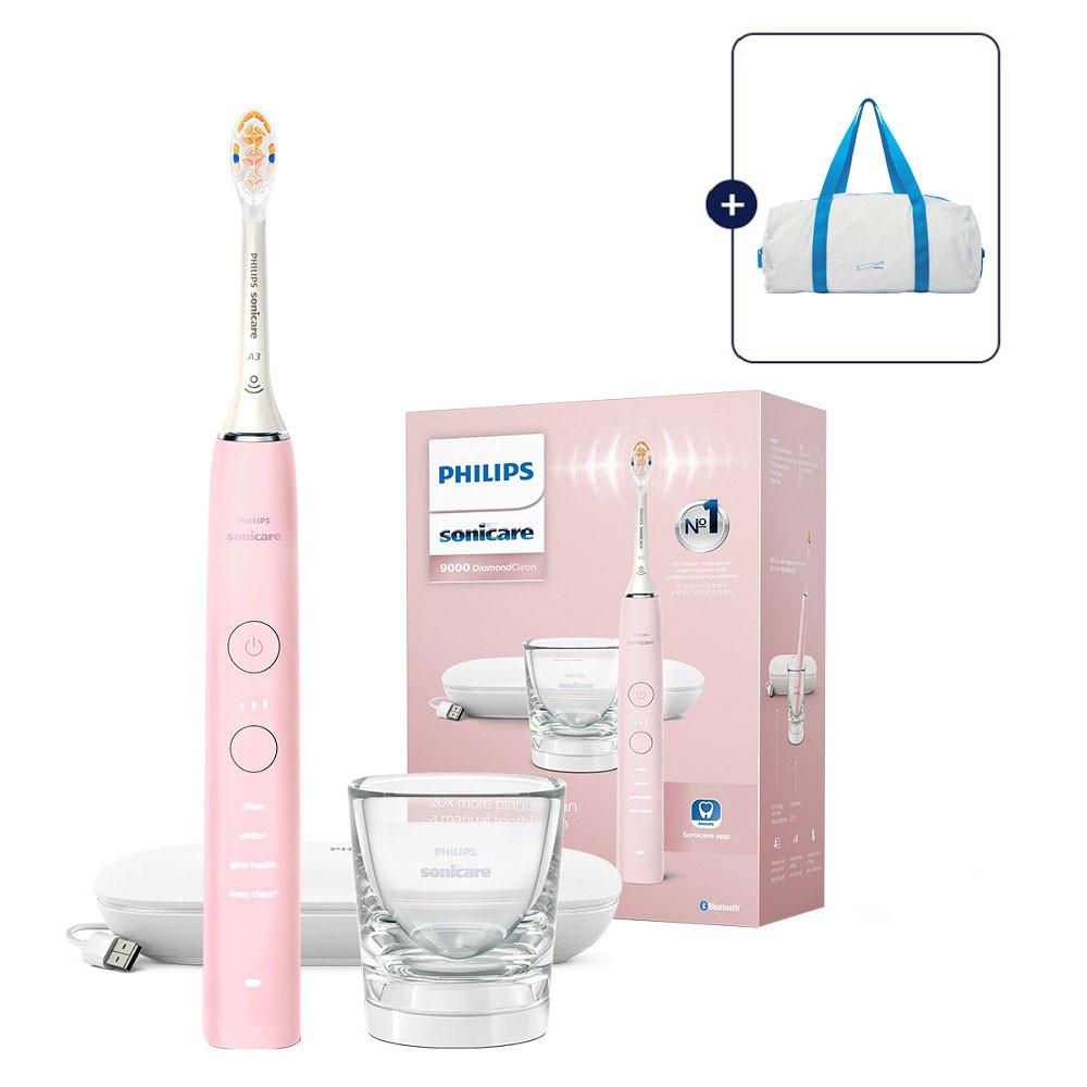 [썸머백 증정+N포인트 5% 적립]필립스 소닉케어 다이아몬드클린 핑크 HX9914/76+칫솔모 2개입