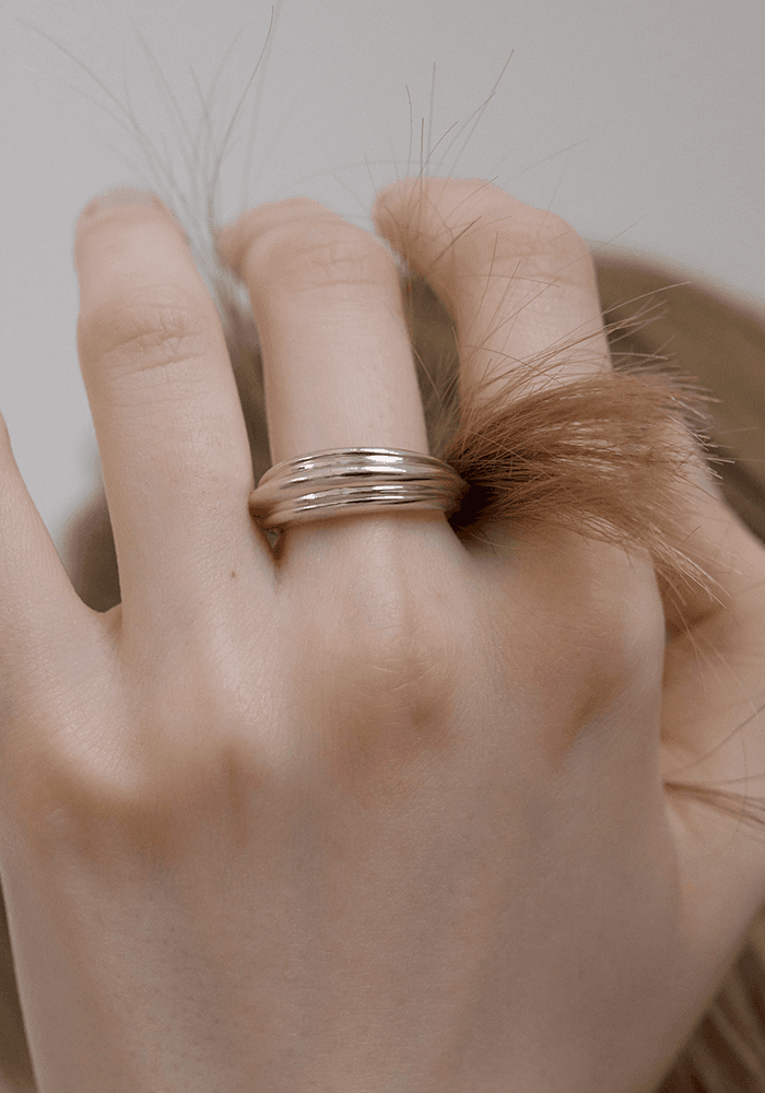 [VEI] 925silver FLOOR VOLUME RING