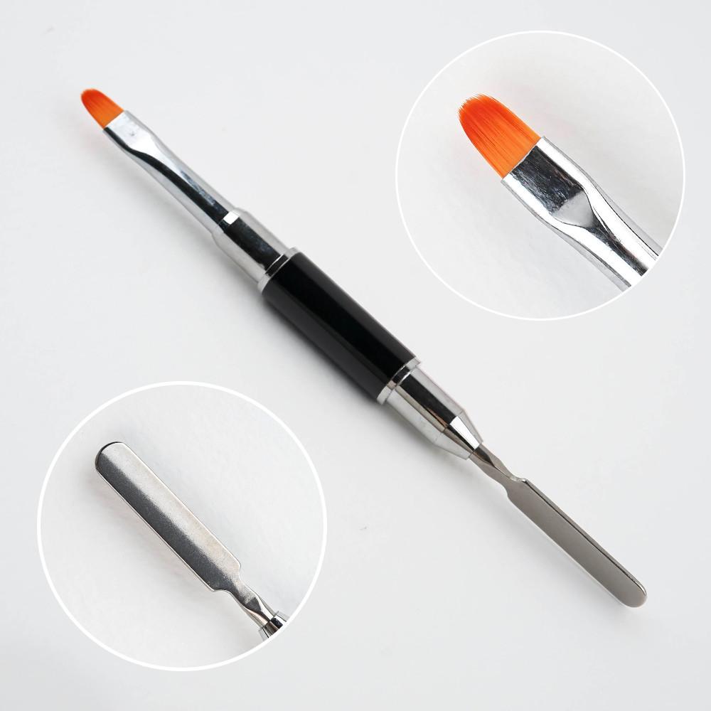 네일 스파츌라 듀얼 브러쉬 폴리젤 젤연장 네일 브러쉬 네일연장 네일도구