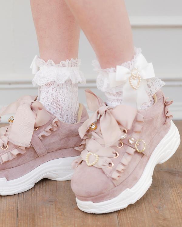 2連ハートレースソックス