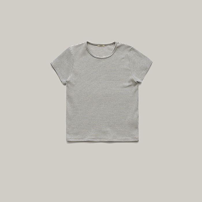 may stripe tee (ivory)