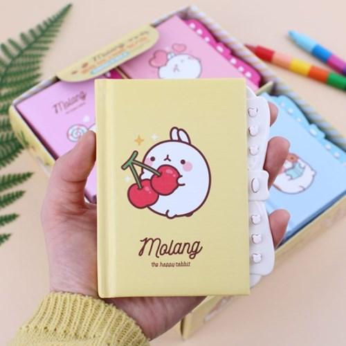 몰랑 미니버튼 일기장(16개입)-메모장 단어장 수첩 다이어리 학용품