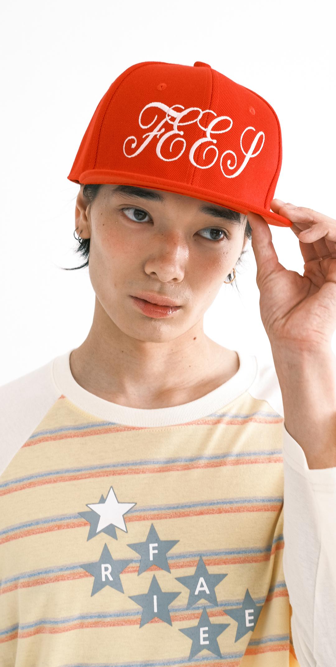 2차★[F.E.E.S] lettering oversized snapback