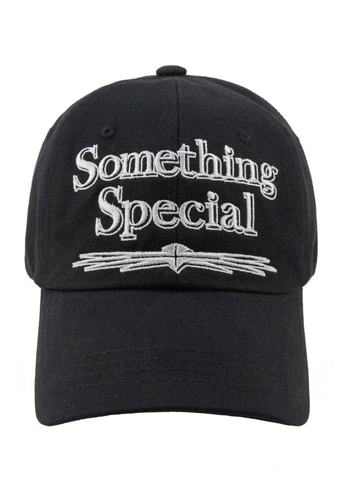 썸띵 스페셜 볼캡 블랙