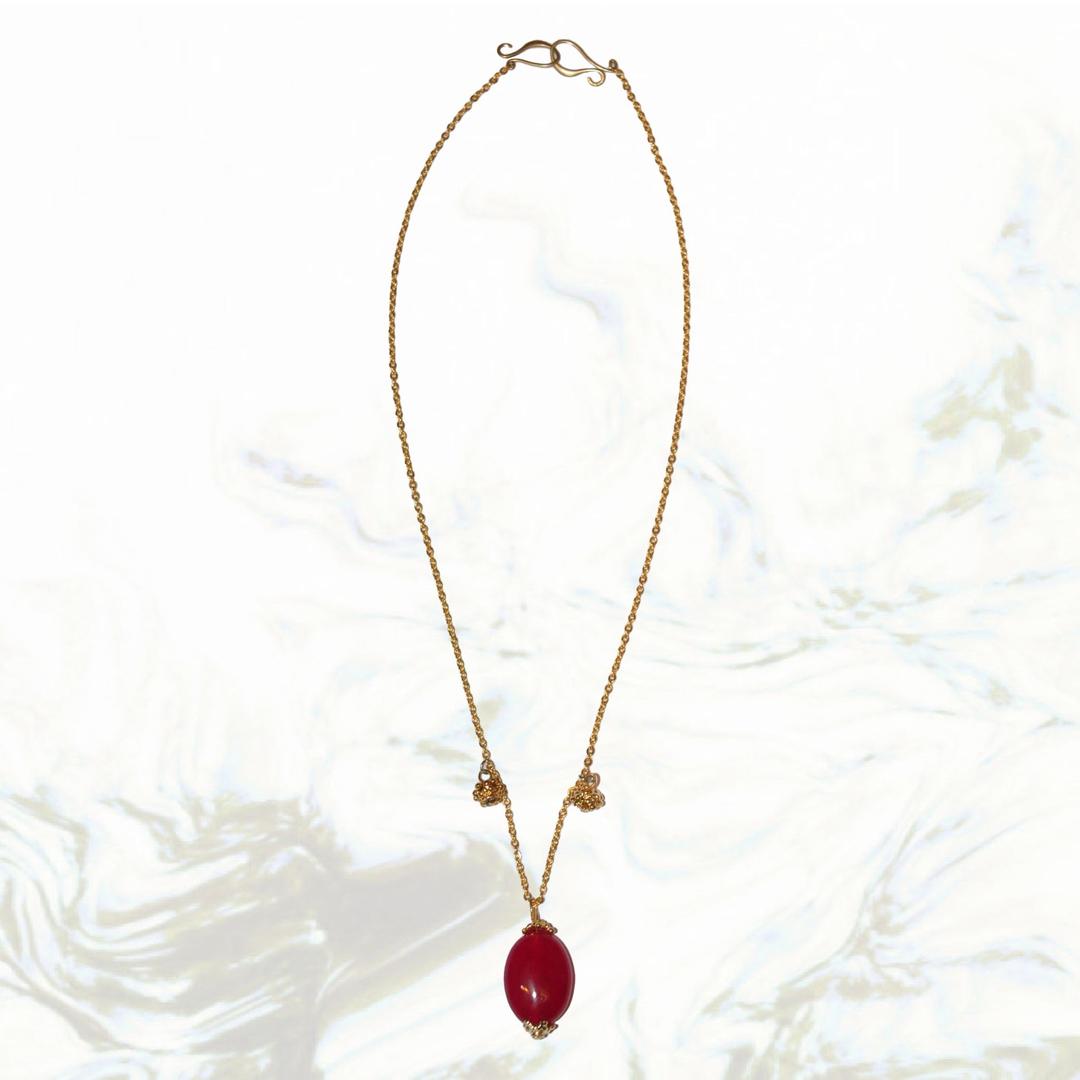 泰 平 金 ADRIAN NECKLACE / RED