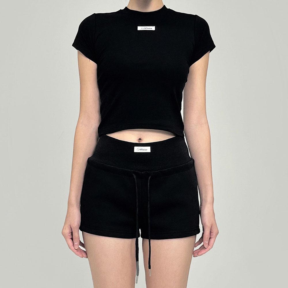 호디에 [자체제작 / 당일배송] [🔥아이템] 호디에 파르바 로고 라벨 숏츠 반바지