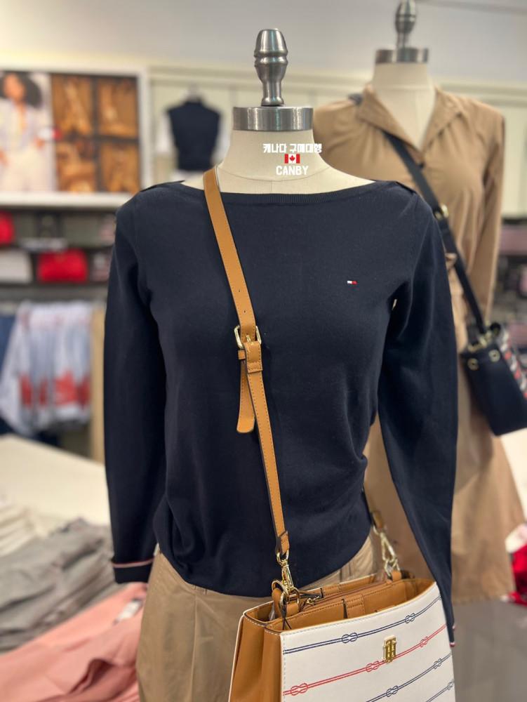 타미힐피거 여성 보트넥 니트 스웨터 6컬러