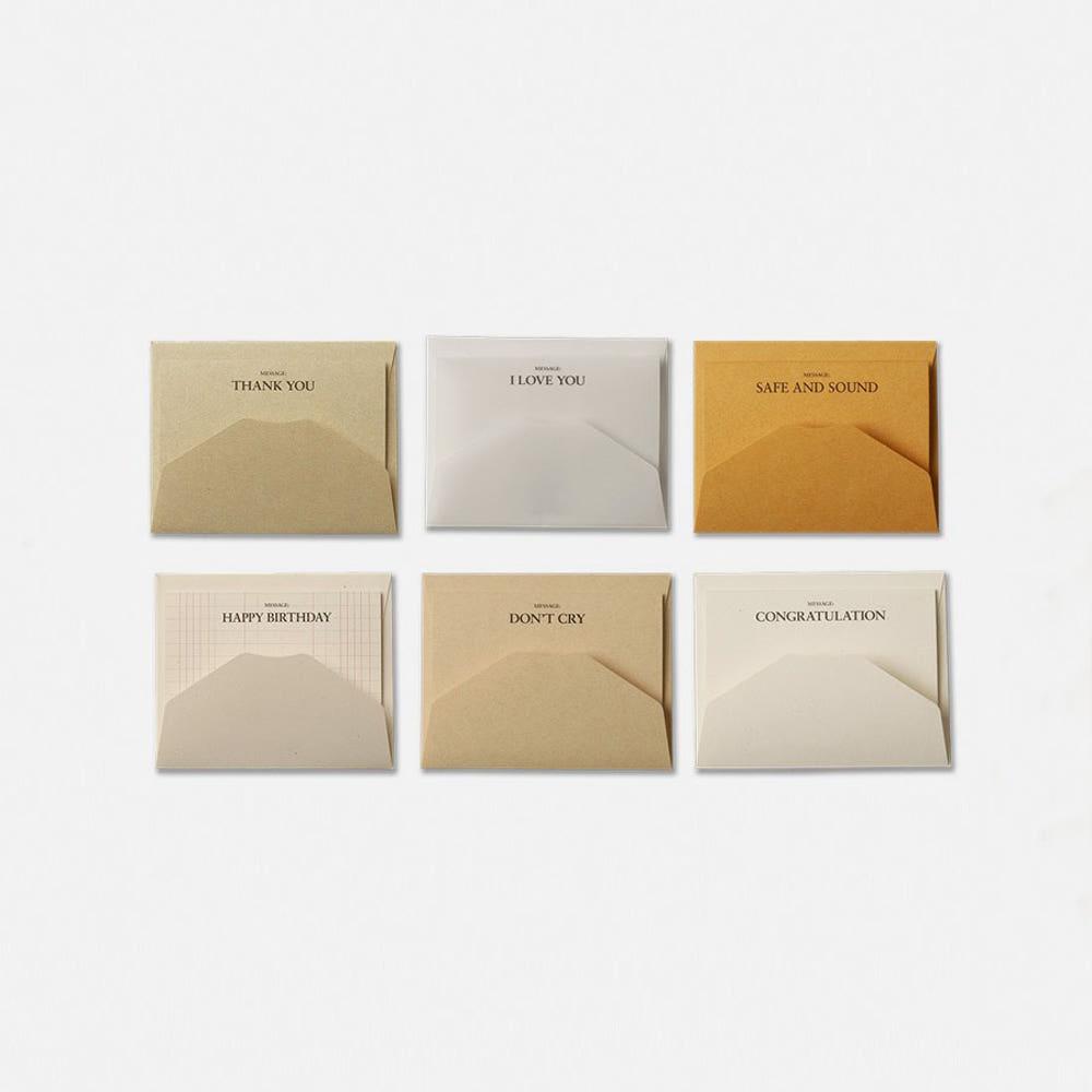 글월 GEULWOLL MESSAGE CARD L 6 MESSAGE CARD