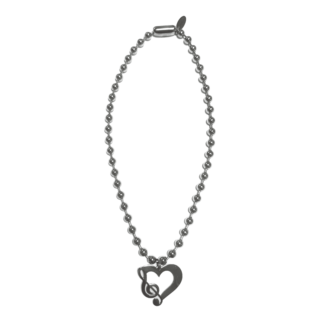 Melody Heart Ball Necklace
