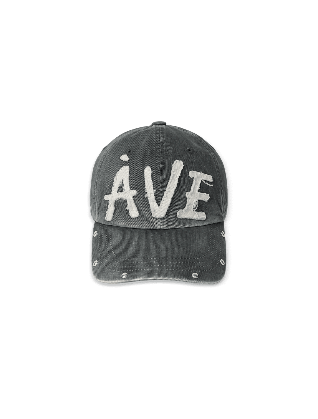 아비에 아플리케 빈티지 리벳 캡 (그레이)
