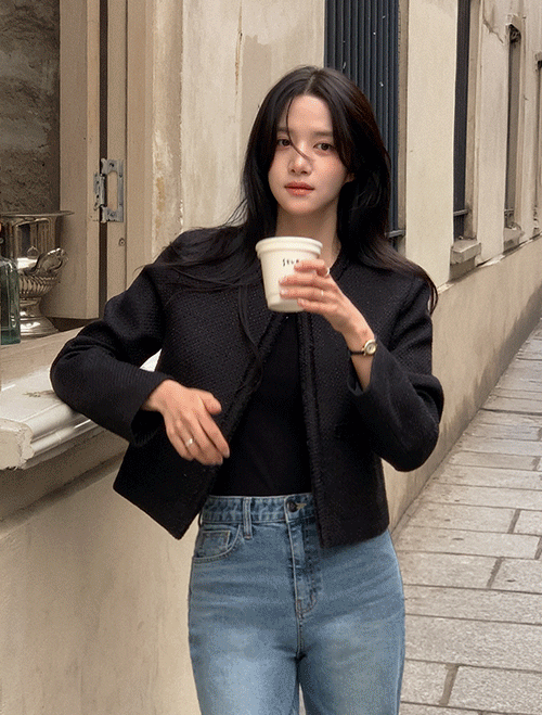 베니토 [데일리트위드/사이즈세분화][made] 베르데 트위드 자켓 (가을/간절기/신상/데일리/데일리룩/출근룩/하객룩/격식룩/데이트룩/트위드/트위드자켓)