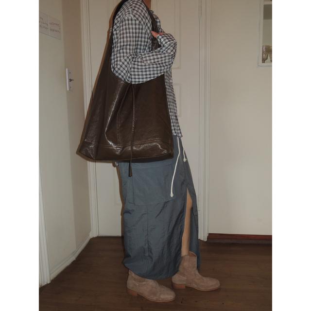Soft big shoulder bag(Khaki brown) 소프트빅숄더백