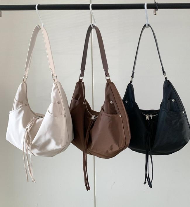 가벼운 보부상 천 가방 나일론 방수 빅 쇼퍼 숄더백