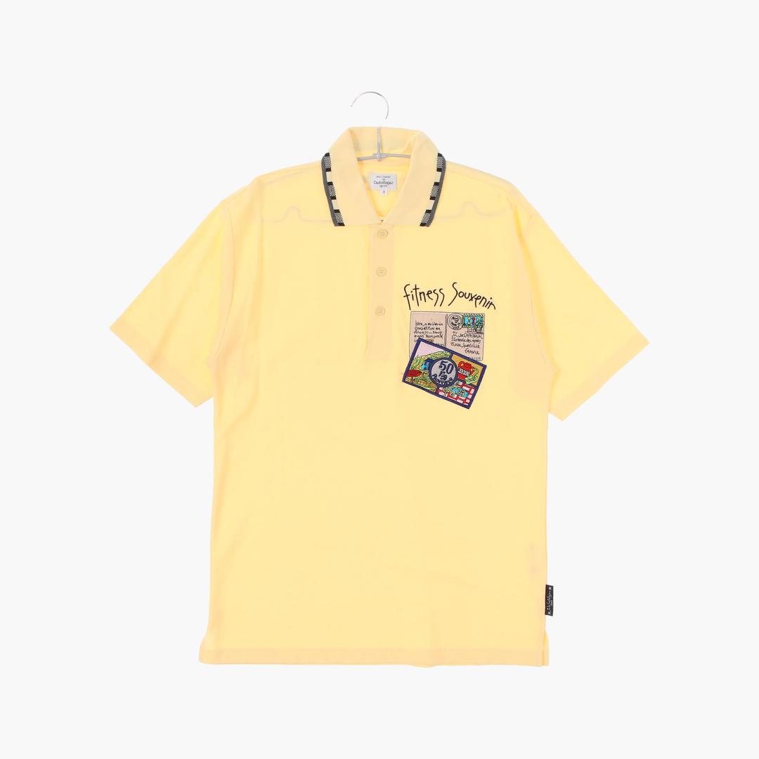 카스텔 바작 코튼 카라 반팔 티셔츠 남자 L