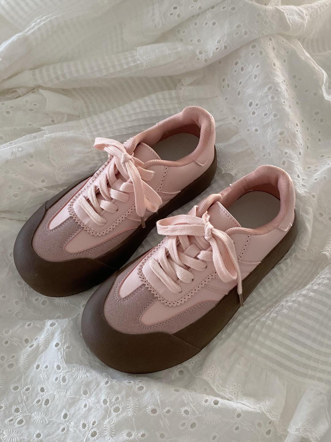 수심 Peach Brown Sneakers(6 color) 피치 브라운 스니커즈 운동화 키높이