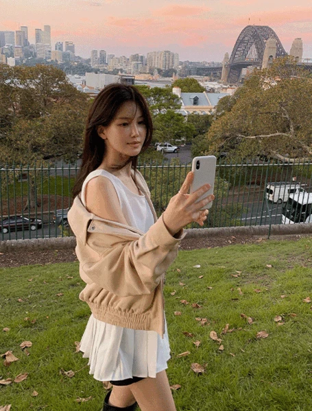 [made] 소프트 모카 스웨이드 루즈핏 블루종 자켓 (가을/간절기/신상/데일리/데일리룩/출근룩/격식룩/데이트룩/스웨이드/블루종자켓/루즈핏)