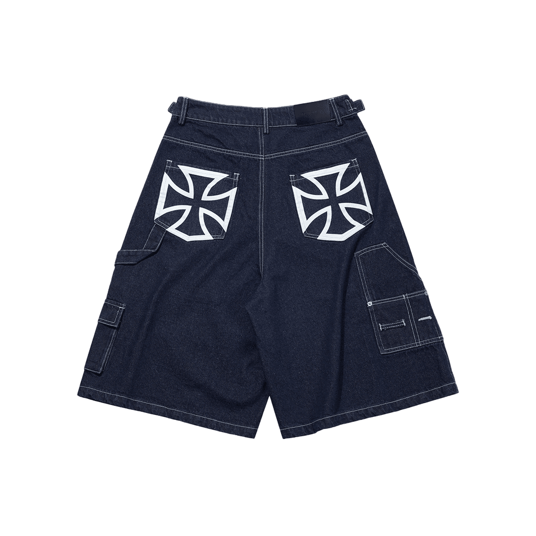 Flavorism Carpenter Bermuda Denim Pants Indigo