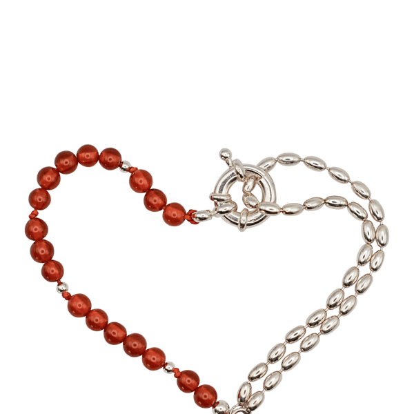 Love + Letter, silver bracelet